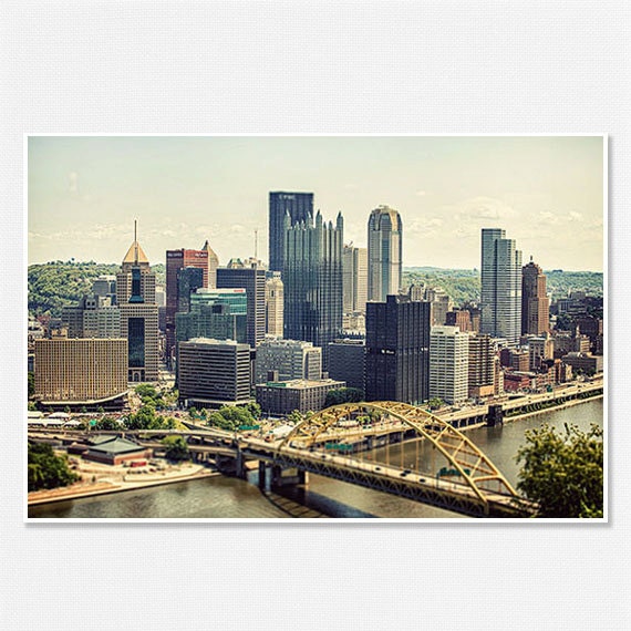 Pittsburgh Skyline Photography Pittsburgh by LisaRussoFineArt