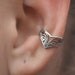 Victorian Lace Chevron Ear Cuff - Sterling Silver  or 14K Gold Vermeil -SINGLE SIDE