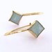 Aquamarine Earrings - Aquamarine In 14k Gold Filled Bezel Set Earrings, March birthstone
