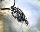 Serpent pendant sterling silver