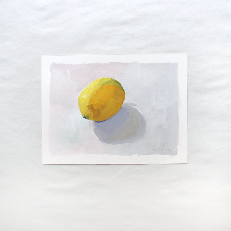 lemon art - original painting - Lemon 1