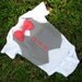 Custom Tuxedo Onesie Grey Vest with Coral bowtie on Short-sleeve Onesie or Shirt ANY COLOR and SIZE - Perfect Baby Boy Wedding Outfit