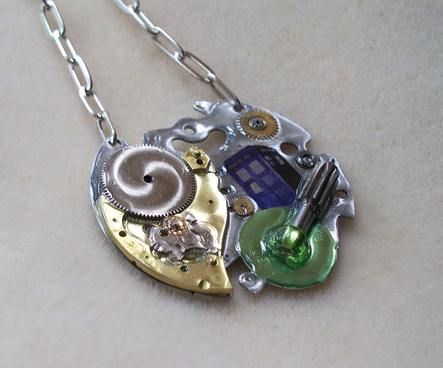 Doctor Who Necklace Set "Oblivion Continuum I & II" CUSTOM for Christine