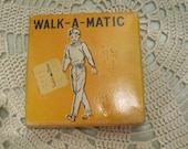Vintage Pedometer / Walk A Matic / In Original Box With Instructions / Vintage Toy
