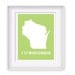 Printable Wisconsin State Typography Design 8x10 Printable Wall Art - Comes in ANY State - Choose from 5 colors