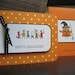 Halloween Cards Set of 2 Costumes on Parade Owl Witch Orange Handstamped