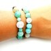 Swarovski Crystal Bead Bracelet with Chocolate Bronze Czech Glass and Blue Beads