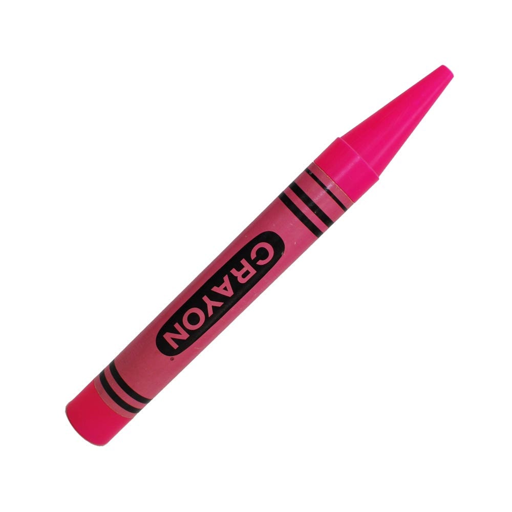 Giant Pink Crayon / Oversized Crayola / Jumbo by midmoderngoods
