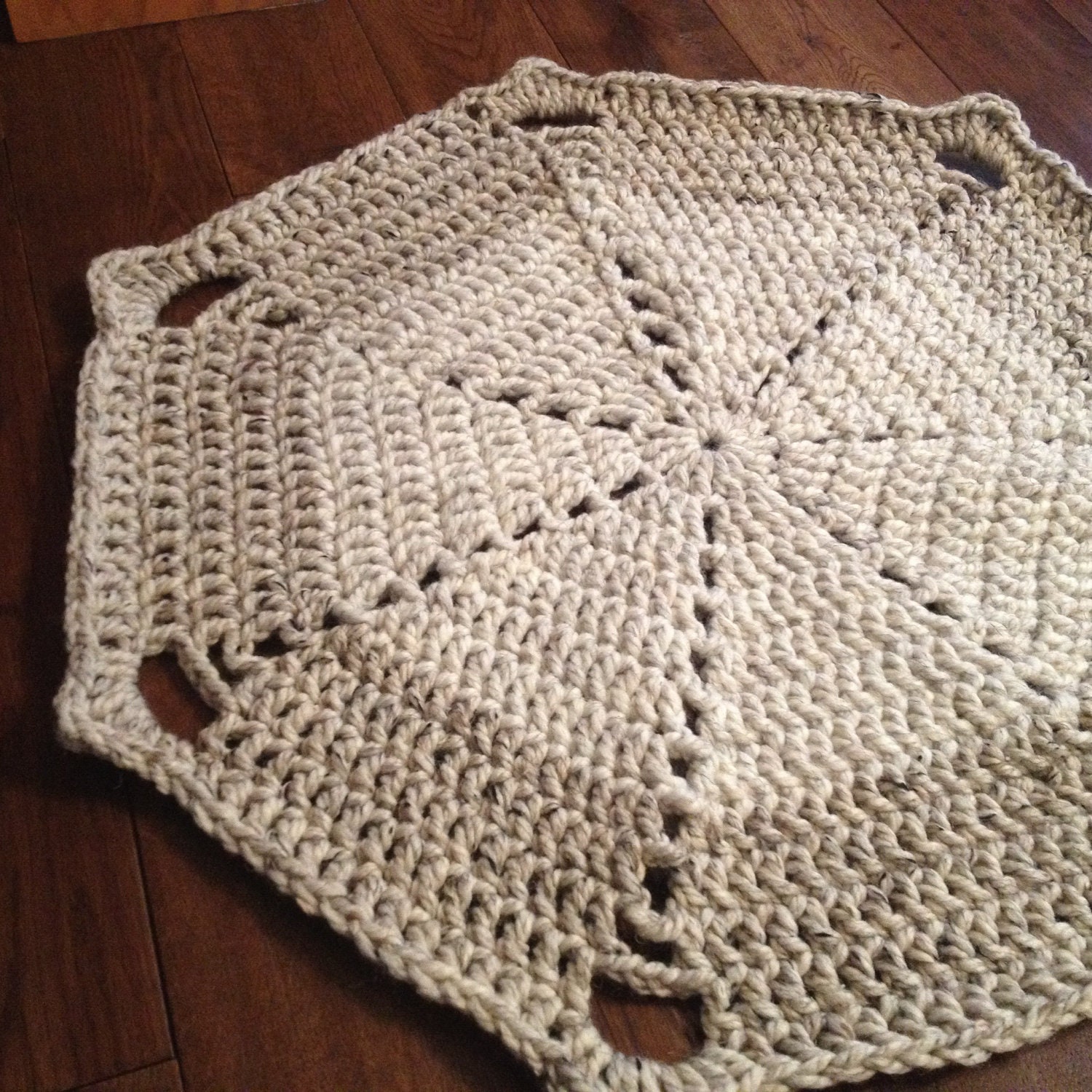 Chunky Doily Crochet Rug