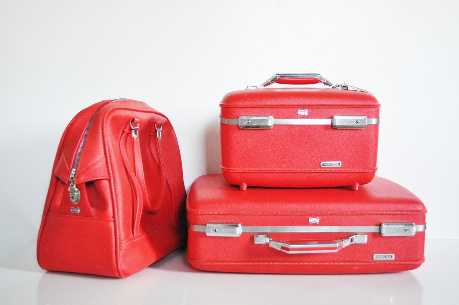 Red American Tourister Suitcase - Circa 1960s