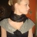 Authentic Original 1950S Dress. custom sewn .one of a kind. genuine 50s. size medium. ladies 5/6 . brocade fabric.houndstooth metallic yoke.
