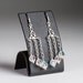 Swarovski Chandelier Earrings / Beadwork Bridal Earrings Winter Wedding Jewelry