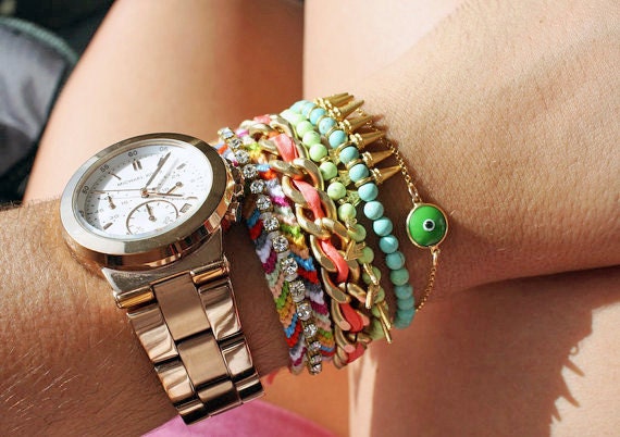 Evil Eye Bracelet - Green