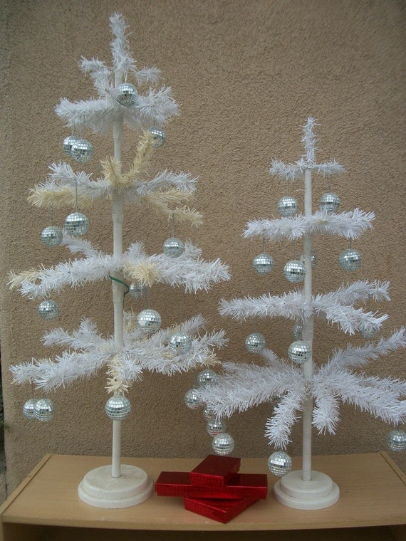 Christmas Tree White Table Top 3' Large by WhiteDoveTreasures