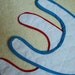 Baby bibs, red, white and blue