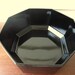 Sleek black bowl by Arcoroc France. Salad or Fruit bowl. Popcorn or chip bowl.