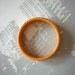 Carved BAKELITE BANGLE Butterscotch Vintage