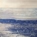 Etching Art Print/ Minimalist Home Decor: Striation (in Navy Blue)