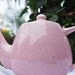 Beautiful Vintage Bauer Tea Pot c. 1930-1960, Pink Speckled, California USA