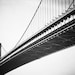 Black and White Photography - bridge art print philadelphia - gray ben franklin bridge grey - fine art photography modern - 8x12 Photograph
