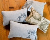 Cotton French Stamped Pincushion