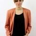 Vintage 80s Over-sized Peach Blazer / Colored Blazer