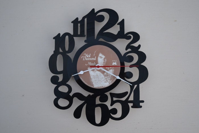 Vinyl Record Album Wall Clock (artist is Neil Diamond)