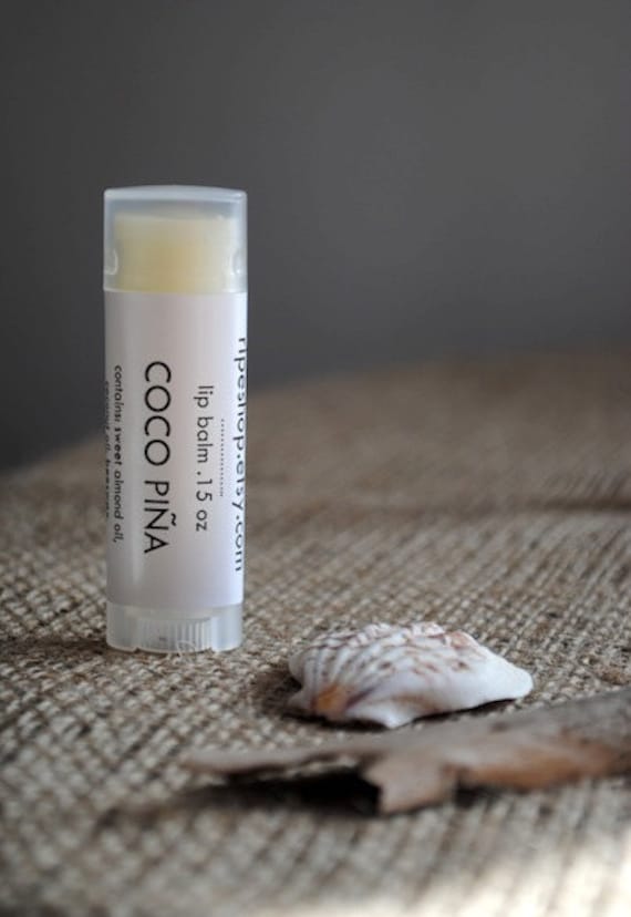 Coco Piña Lip Balm - Sweet Almond Oil, Beeswax, Shea Butter, Piña Colada, Coconut Pineapple