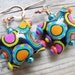 Artisan Polymer Clay Colorful Beaded Earrings