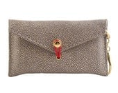 d.nvlp phone case & key chain (Ivory w. orange detail)