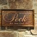 Personalized Wedding Gift Copper Engraving Large