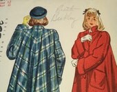Simplicity 2177 1940s Coat Pattern Bust 30