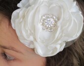Bridal Hair Flower Comb IVORY