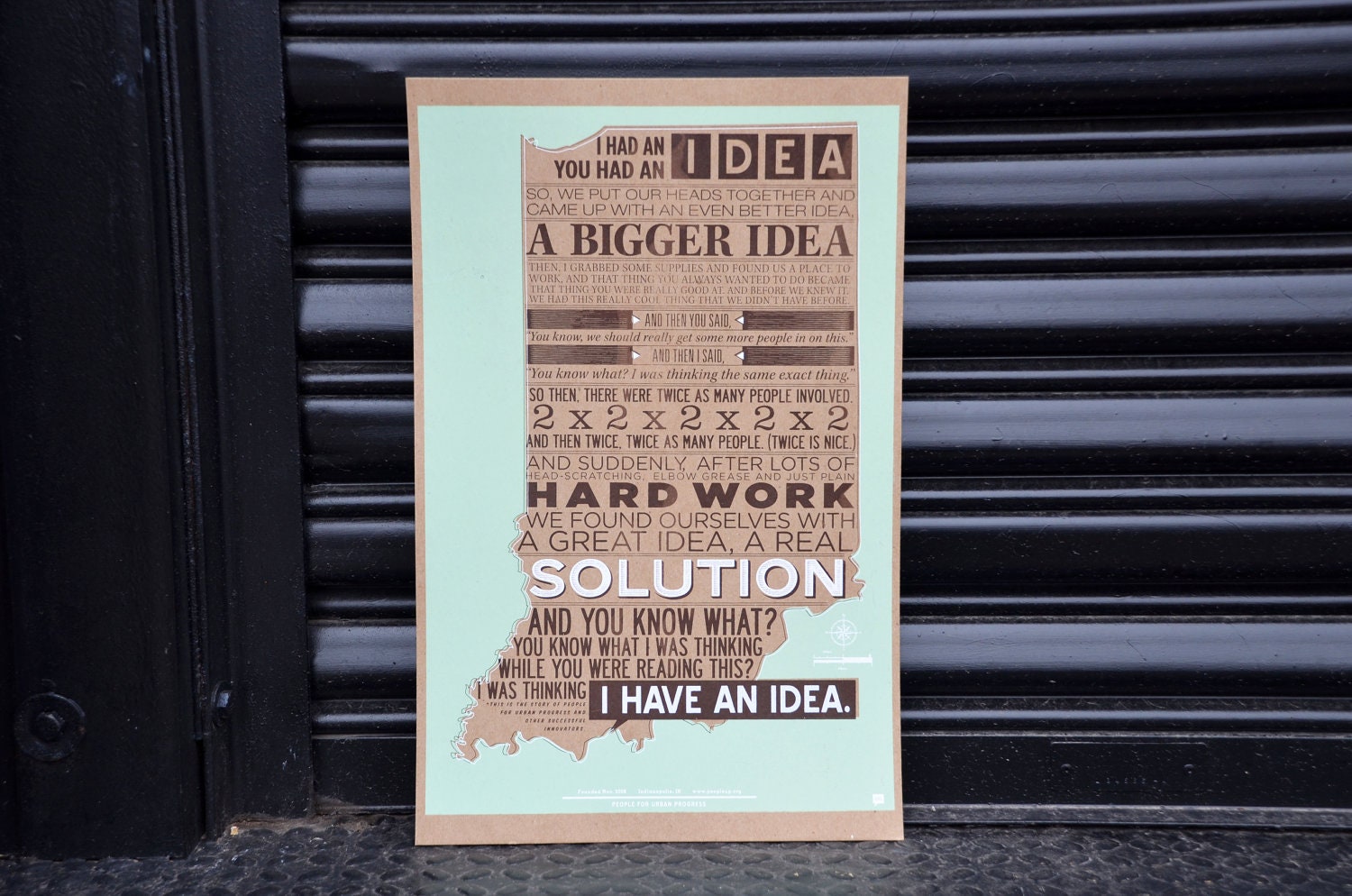 I Have an Idea 11" x 17" Screen Printed Poster