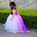 Flower girl dress Princess Wisteria TuTu Dress with a train. baby tutu dress, toddler tutu dress, wedding, birthday, Newborn, 2t,3t,4t,5t
