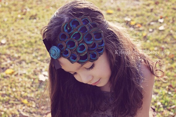 baby headband peacock feather silk flower and bow or items similar to baby headband peacock feather pad baby headband peacock feather silk flower and bow or items similar to baby headband peacock feather pad