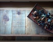 Barn Wood Console Table - Entry Table - Reclaimed Upcycle Rustic Barn Wood with Vintage Eames Style Steel Hairpin Legs