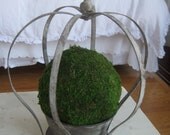Metal Crown with Bowl and Fleur de Lis Large Size
