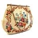 Vintage Tapestry Bag/Cream Tapestry Purse/Floral Tapestry Bag/Floral Purse
