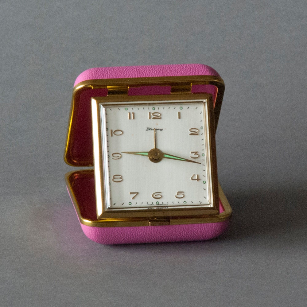 Items similar to Vintage West Germany Blessing Travel Alarm Clock on Etsy