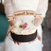 The Shabby Chic Cake Topper - "Sweet Love" Banner - Ready to ship