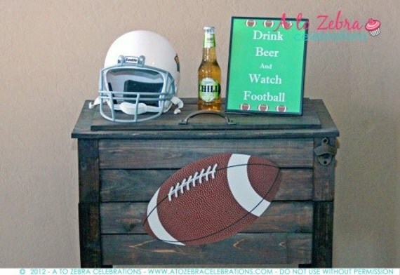 Fantasy Football Birthday Draft Party Welcome Sign Printable Il_570xn