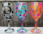 Personalized wine glasses 20 oz wedding bridal party birthday gift special event