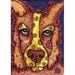 ACEO Original Collie Dog Colorful Mini Art, Jed