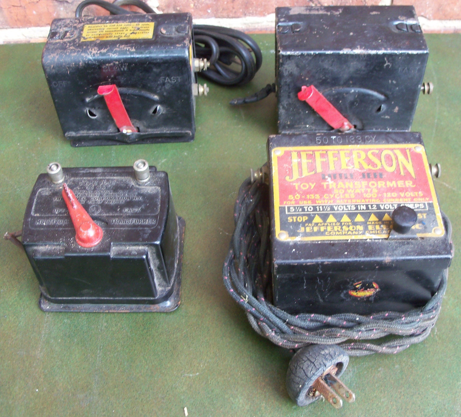 old electric train transformers