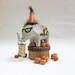 Halloween Elephant Trick-or-Treating in the Pumpkin Patch (Trinket Box)