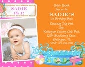 Swimming Pool Girl Birthday Invitation Printable Custom Invite Il_170x135