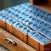 Wooden Rubber Alphabet Stamps Set - 70 pieces Stamp Set