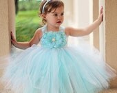 Light Blue Flower Girl Dress