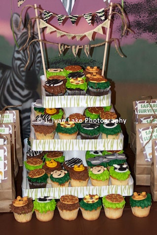 Jungle Animal Print Assortment - 1 Dozen